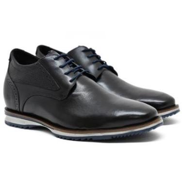 Imagem de Sapato Social Masculino Rafarillo Alth Palmilha Aumenta Altura +7cm Cadarço Semi - Brogue 67051-Masculino