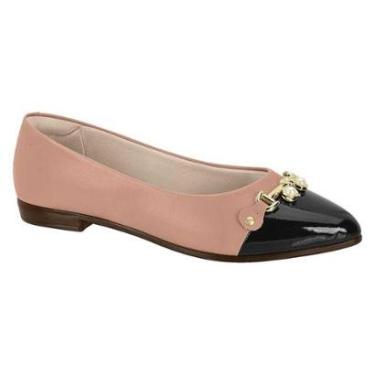 Imagem de Sapatilha Feminina Bico Fino Nude Preto Beira Rio 4136.397-Feminino