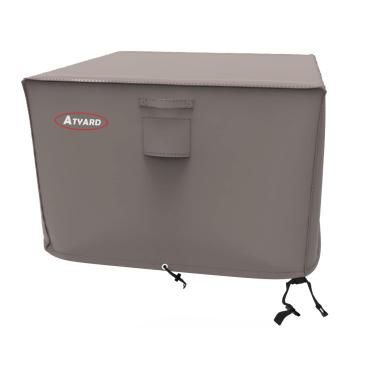 Imagem de ATYARD Cobertura quadrada para fogueira a gás 91 cm C x 91 cm L x 61 cm A - Impermeável à prova de vento anti-UV Heavy Duty Patio Firepit Móveis Capas Marrom