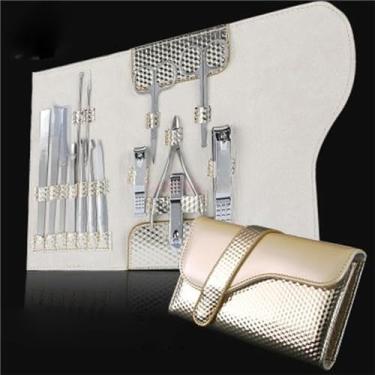 Imagem de Conjunto de cortador de unhas de aço inoxidável doméstico 15 conjunto de ferramentas de limpeza pessoal alicate corte pedicure conjunto, branco