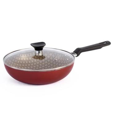 Imagem de Frigideira Funda Antiaderente Tramontina 24Cm Com Tampa