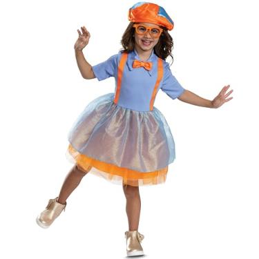 Imagem de Disguise Blippi Dress Costume for Toddlers, Official Blippi Toddler Costume With Dress Hat and Faux Glasses, Size S (3T-4T)