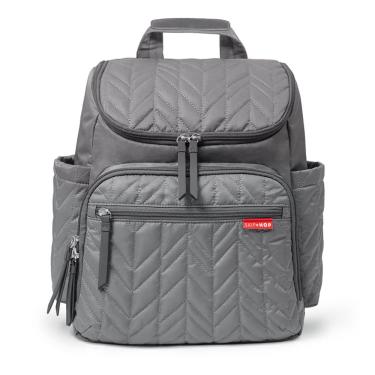 Imagem de Bolsa Maternidade Forma Backpack Mochila Premium c/ Trocador - Cinza