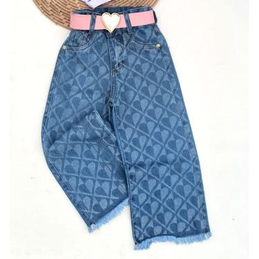 Imagem de Calça jeans  bordada - modinha menina