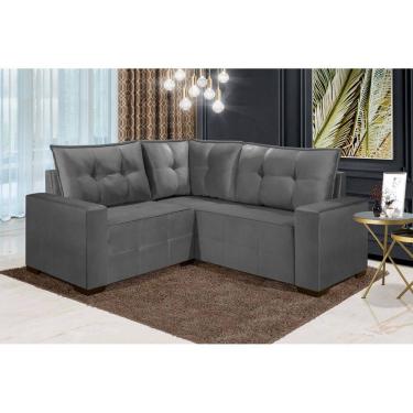 Imagem de Sofá de Canto ESTILO ESTOFADOS - Milão 2,00x2,00m "Cinza"