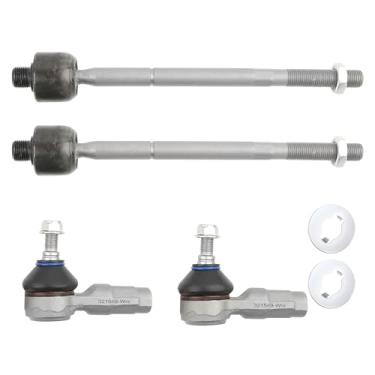 Imagem de Kit de extremidade de haste de direção frontal esquerda e direita interna e externa compatível com Maserati Quattroporte GranTurismo 4.2L/4.7L Substitui 980001706