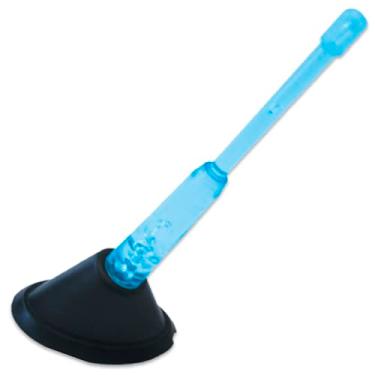 Imagem de Antena Haste Curta Decorativa Led Azul Para Teto de Carro Veículo Universal 150mm Parte Traseira