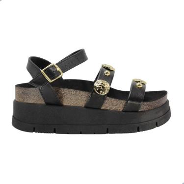 Imagem de Sandália Moleca Flatforme Plataforma Preto