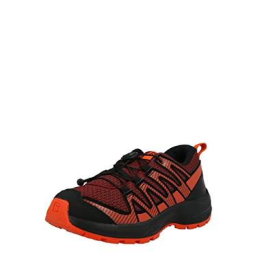 Imagem de Salomon Tênis de corrida infantil unissex Xa Pro V8 Trail, Madder Brown/Preto/Vermelho Laranja, 15 Little Kid