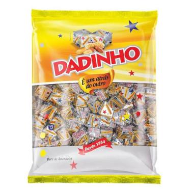 Imagem de Bala dadinho amendoim pacote 600g doce sabor