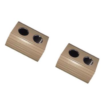 Imagem de Kit 02 un Esteiras Para Braço De Sofá Com Porta Copos Alumínio Fend. -