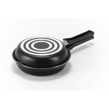 Imagem de Frigideira Omeleteira 18 Antiaderente Preto - Faz o Seu Omelete Sem Gr