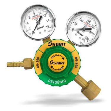 Imagem de Regulador De Pressao Oxigênio Com Manômetro - Start