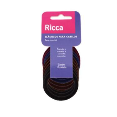 Imagem de Kit 10 Elásticos para Cabelo Prendedor Lacinho Sem Metal Tamanho Médio