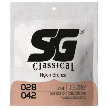 Imagem de Encordoamento sg violao nylon bronze 65 35 prata tensao media 0.028 - 