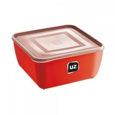 Imagem de Pote Multiuso Organizador Alimento Quadrado Resistente Com Tampa 500ml