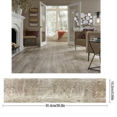 Imagem de Adesivo Piso Madeira Antiderrapante Lavável 91,44 x 15,24cm - Chinatow
