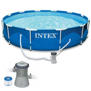 Imagem de Piscina com Armação 6.503 Litros 366 x 76 CM com Bomba Filtrante INTEX