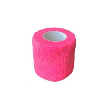 Imagem de Atadura Bandagem Adesiva Flexível de Latex 5cm X 4.5m Rosa Hoppner