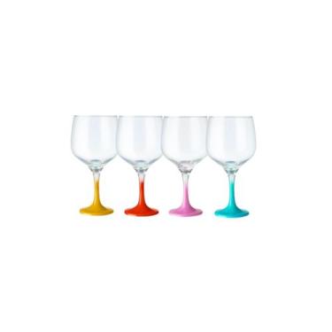 Imagem de Kit 2 Taças Gin Summer Com Haste Colorida Sortida - Ruvolo