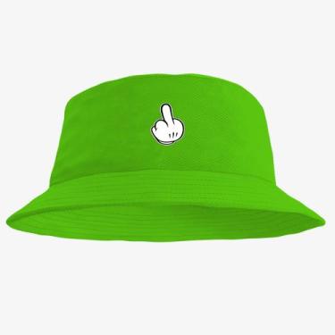 Imagem de Boné Chapéu Bucket Hat Estampado Dedo - MP Moda Masculina, Único, Verd