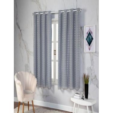 Imagem de Cortina Blackout Pvc Colorido Voil Xadrez 2,80x1,60 Metros - BEAUTY CA