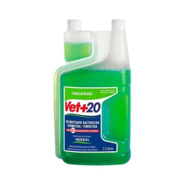Imagem de Desinfetante Concentrado Vet+20 Herbal - 2 Litros - Vet +20