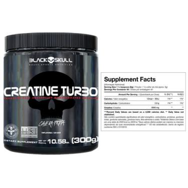 Imagem de Creatina turbo - Black Skull, 300g, sem sabor