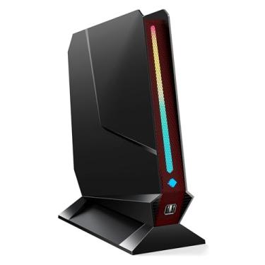 Imagem de TOPGRO Mini PC para jogos T1-Pro Core i7-13700H/RTX4060 8G GDDR6, mini computador para jogos 32GB RAM DDR5-5200, SSD PCIe 4.0 de 1TB, luz RGB ajustável, WiFi6E/BT5.3/2.5G LAN/USB-C 4K@60Hz Win11 Pro