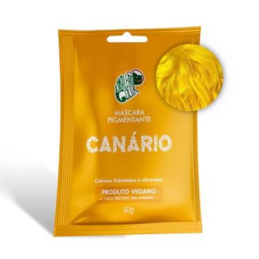 Imagem de Kamaleão Color – Máscara Pigmentante Semi-Permanente - Cores Vibrantes e Hidratação Intensa – Low Poo, Vegano, Cruelty Free – Sachê 60g - Canário