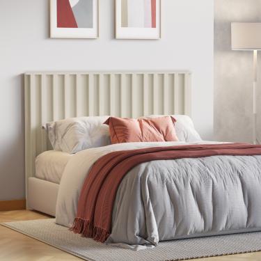 Imagem de Cabeceira Queen Ripada 100 MDF Vitoria Móveis Europa - Off White