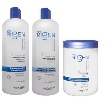 Imagem de Alfaparf Real Rigen Nutritive Shamp, Cond E Mascara 1000ml