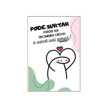 Imagem de 50 Cartões Agradecimento - Pode Surtar - Tam: 7 x 10 cm - 4Food Print 