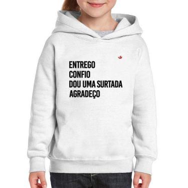 Imagem de Moletom Infantil Dou uma surtada - Foca na Moda, Branco, 6
