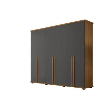 Imagem de Roupeiro/Armário/Guarda Roupas/Organizador EST 6 Portas Com Puxadores 