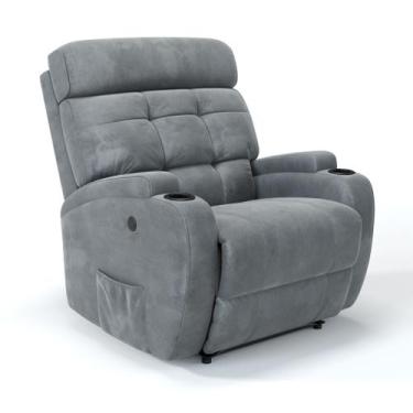 Imagem de Poltrona do Papai Reclinável Elétrica Em Suede - Modelo Florença Damie
