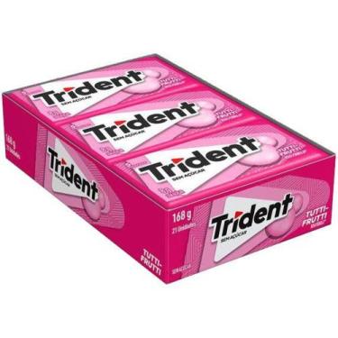 Imagem de Chiclete Trident 5s Tutti Frutti Display com - 21 Pacotes 8g