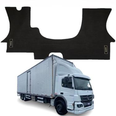 Imagem de Jogo 1P Tapete Personalizado Bordado Caminhão Mercedes 709 1992 a 2003