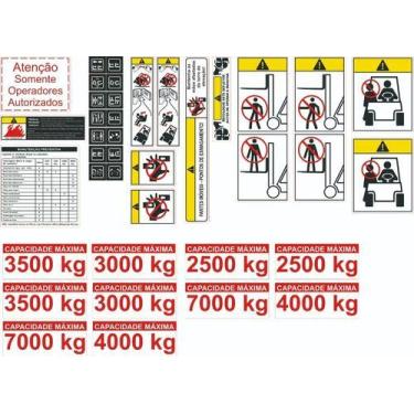 Imagem de Kit Adesivo Empilhadeira Yale 50vx - SPTS