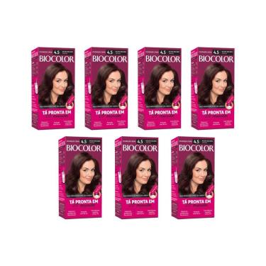 Imagem de Coloraçao Biocolor Creme 4.5 Acaju Escuro Poderoso - 7Un