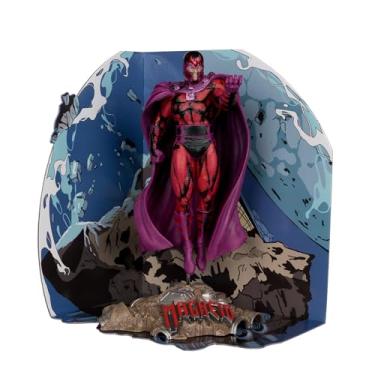 Imagem de McFarlane Brinquedos colecionáveis Marvel Magneto escala 1:10 com cena (X-Men #1)