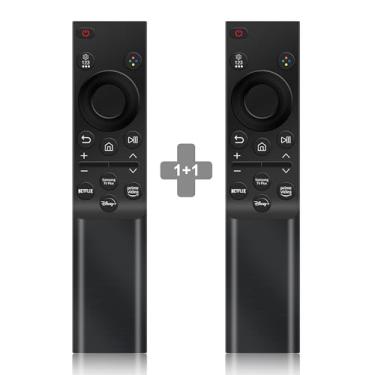 Imagem de ZYK Controle Remoto Universal para TV Samsung Smart (2 em 1) - Compatível com Crystal QLED, OLED, Curved, HDTV, 4/8K UHD e mais - Botões Netflix, Prime-Video e Samsung TV Plus