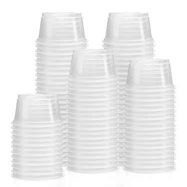 Imagem de SunGrow Gecko Food and Water Containers, Reusable, Recyclable, Disposable Cups, 0.5 oz Capacity Plastic Transparent Dishes, Fits Various Reptile Feeder, 1.6” Diameter, 0.6” Depth, 100 Pcs