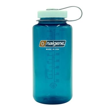 Imagem de Nalgene Garrafa de água Tritan livre de BPA à prova de vazamento - boca larga de 946 ml - Feita nos EUA para uso externo e hidratação diária (verde)