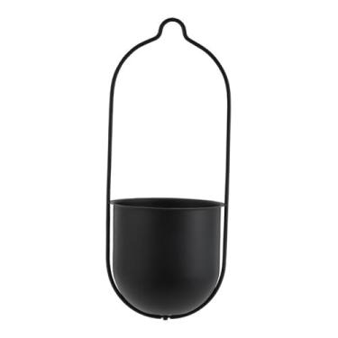 Imagem de Gralara Cesta de flores suspensa, vaso de jardinagem, recipiente floral prático multiuso, vaso de plantas para canto de jardim, quintal de casa