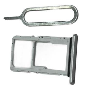 Imagem de zhxchzhi Bandeja de cartão SIM OEM Suporte para cartão SD Slot + pino compatível com Samsung Galaxy Tab A9+ 5G SM-X210 SM-X215 SM-X216 Peças Prata