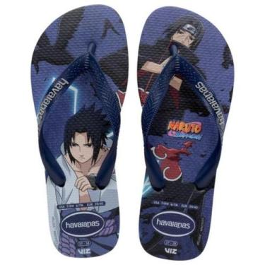 Imagem de Chinelo Havaianas Top Naruto Masculino - Marinho, 39