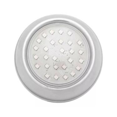 Imagem de Refletor Hiper Led 15W Inox Branco Frente Baixa Brustec
