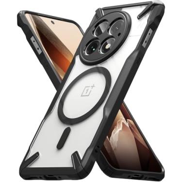 Imagem de Ringke Fusion-X [Compatível com MagSafe] Capa protetora para OnePlus 13, capa protetora de telefone rígida transparente e resistente à prova de choque - preto magnético