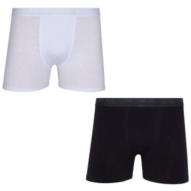 Imagem de Kit/2 Cueca Boxer Lupo 00784-088 Masculina Algodão Com Elastano T. P/G
